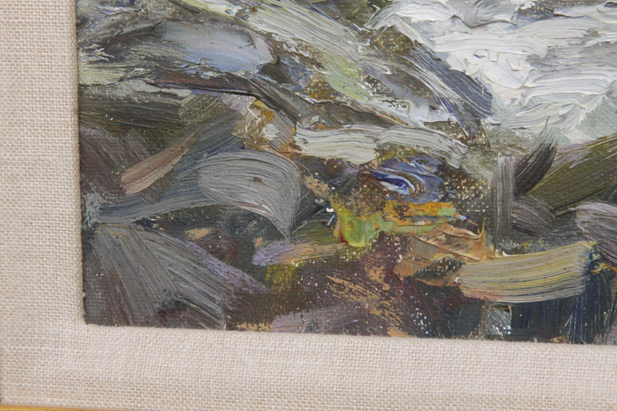 John O. Encinias Original Oil Painting "Rio Chiquito"