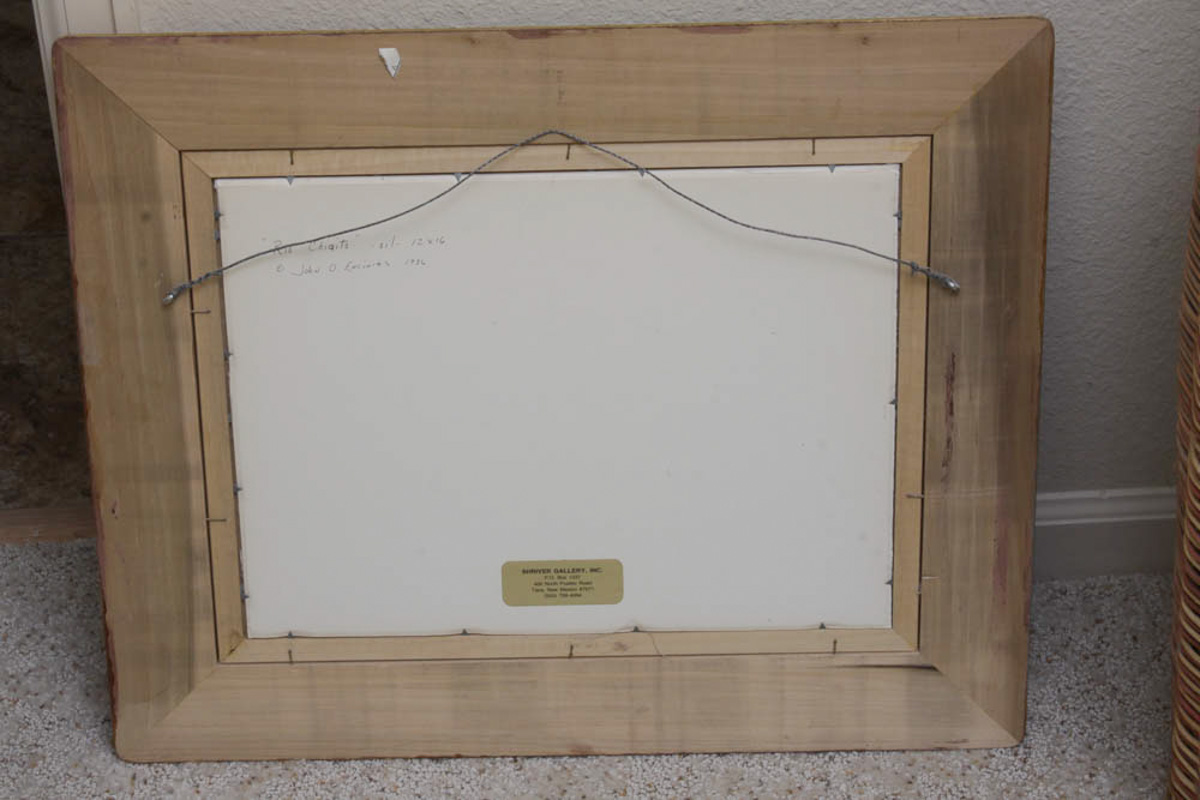 John O. Encinias Original Oil Painting "Rio Chiquito"