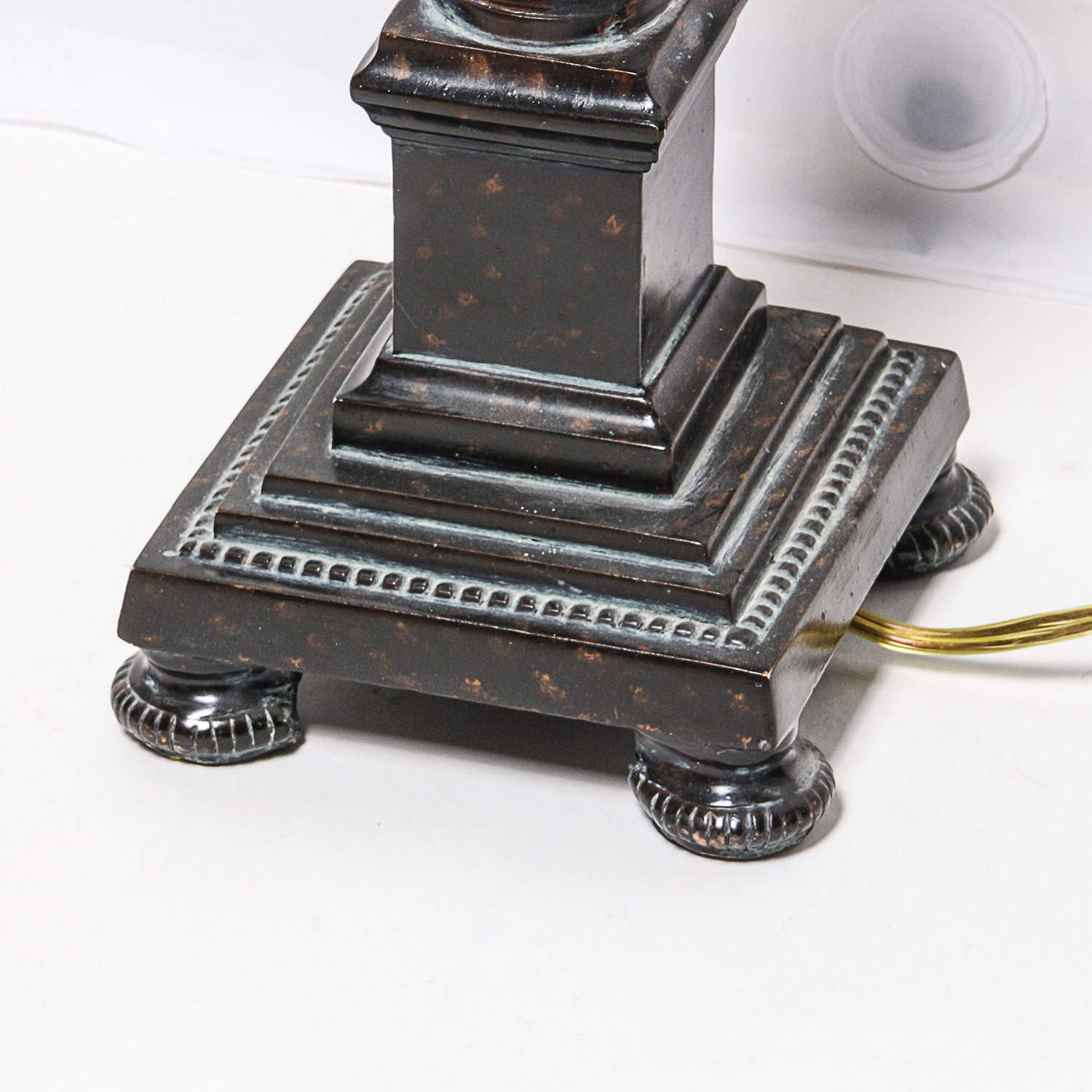 Table Lamp with Picture Frames and Albums