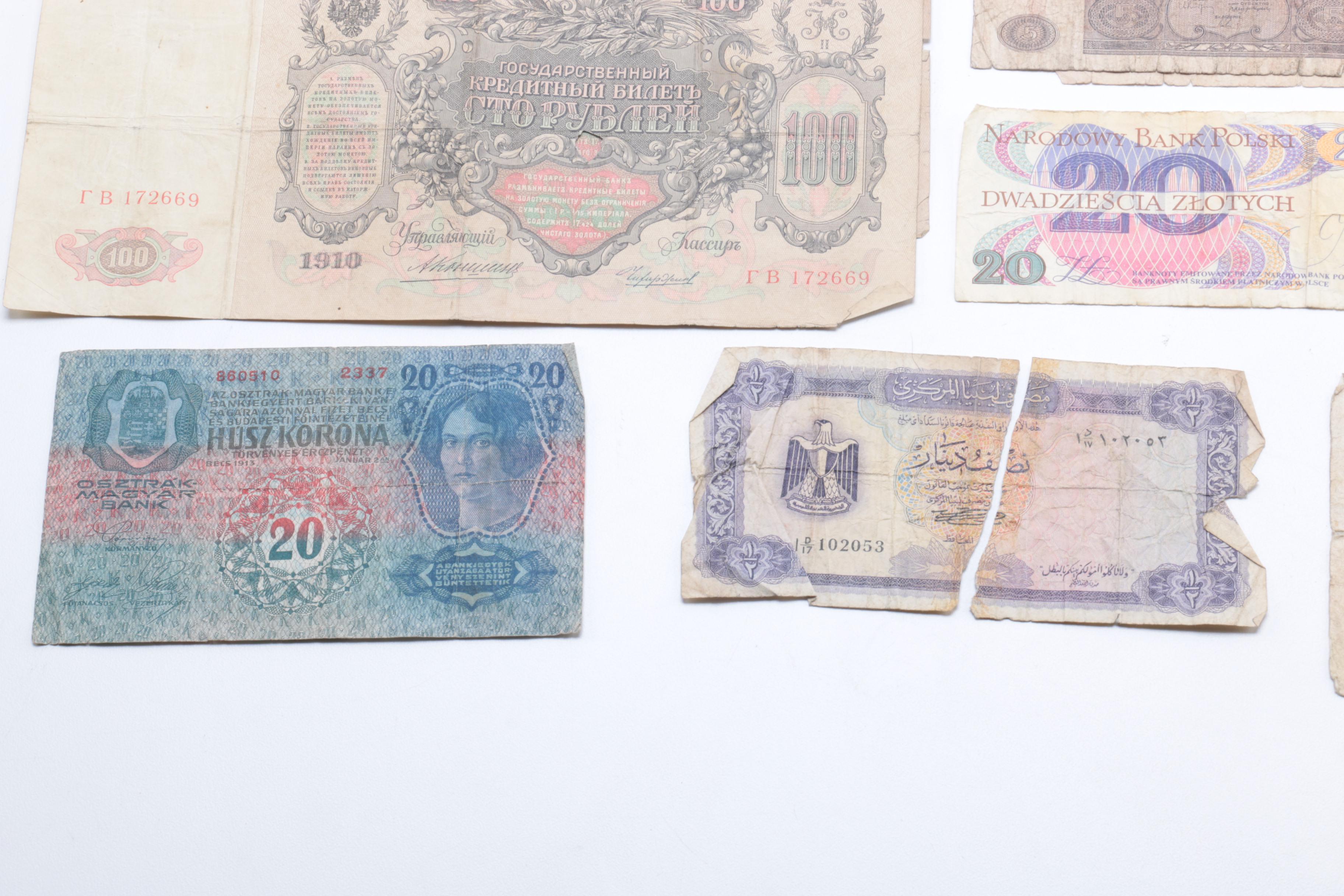 1904 "Hurlbut's Story of the Bible" and International Paper Currency