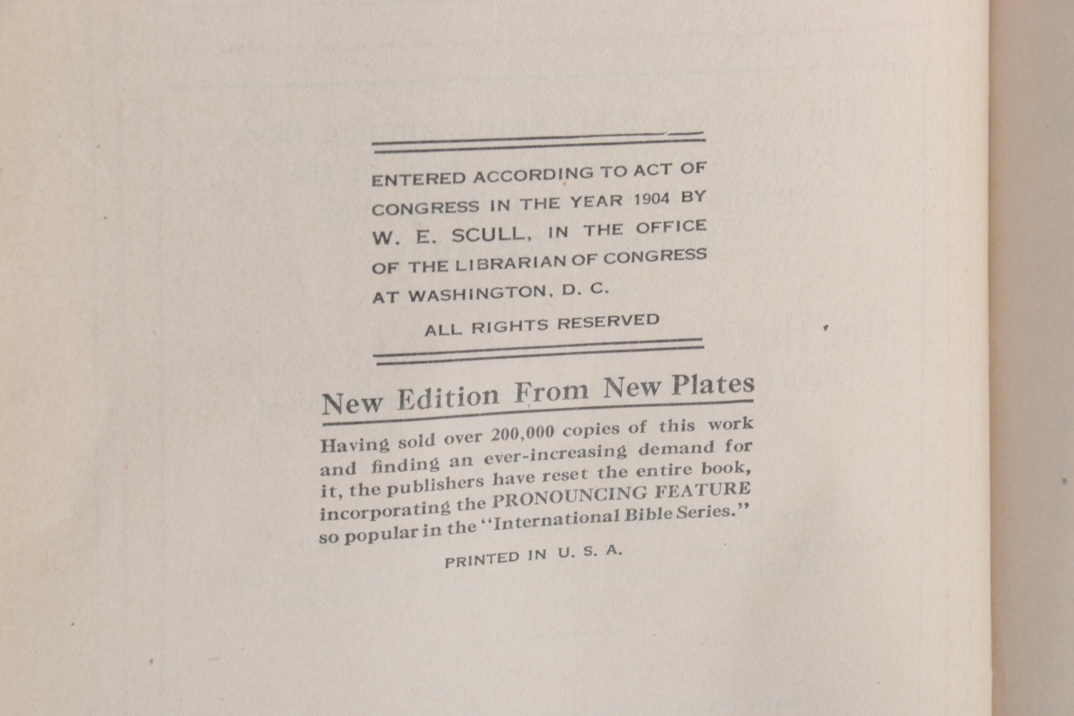 1904 "Hurlbut's Story of the Bible" and International Paper Currency