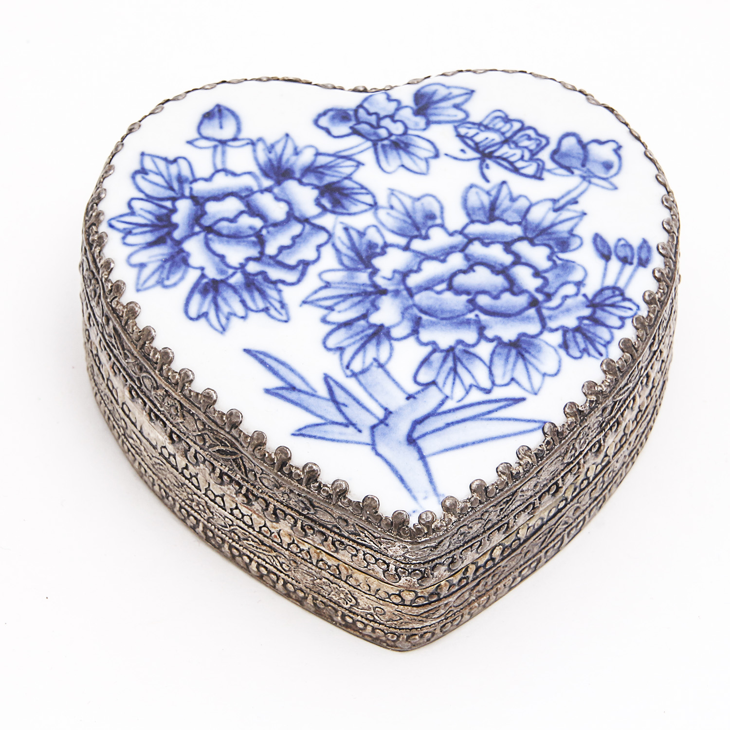 Blue and White Ceramic Items Including Miniature Tea Set