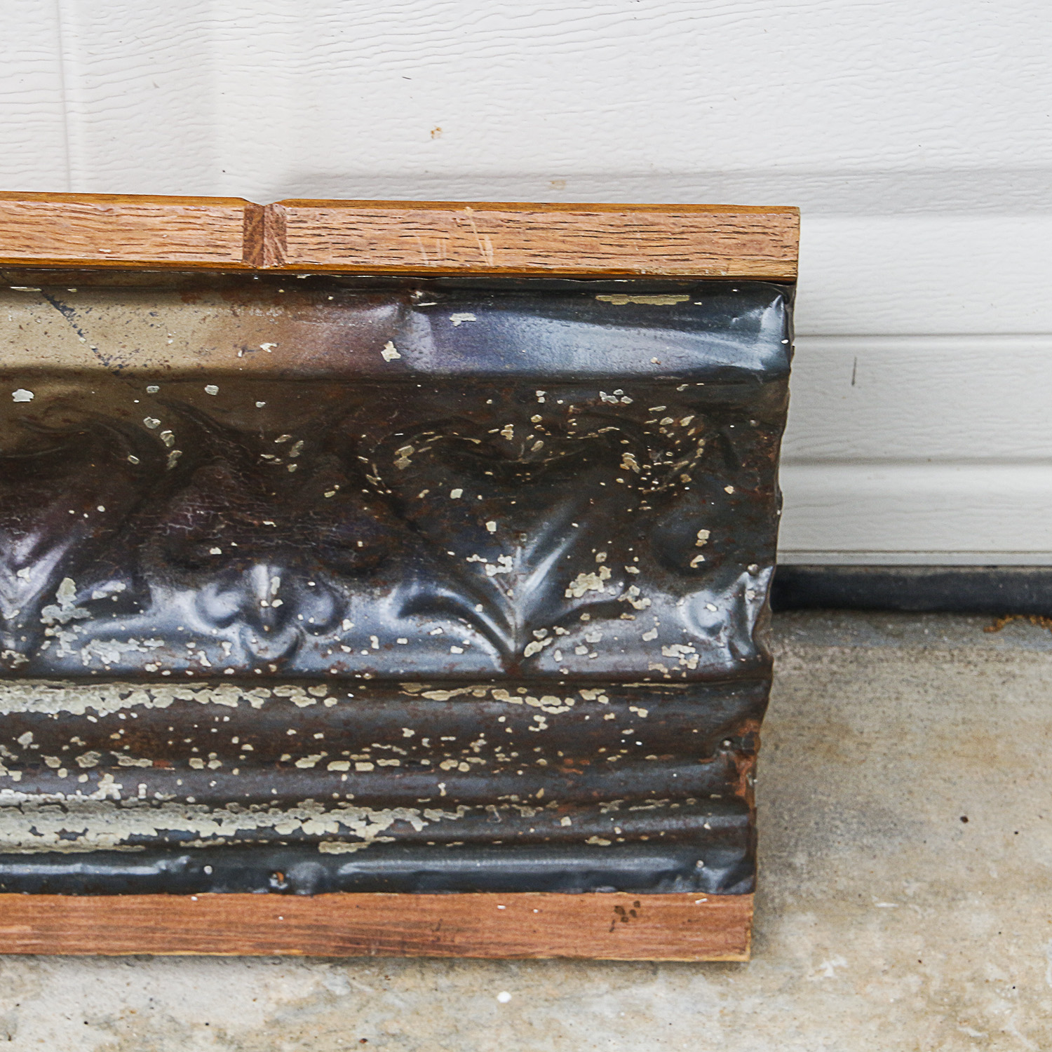 Pressed Antique Tin Mantelpiece