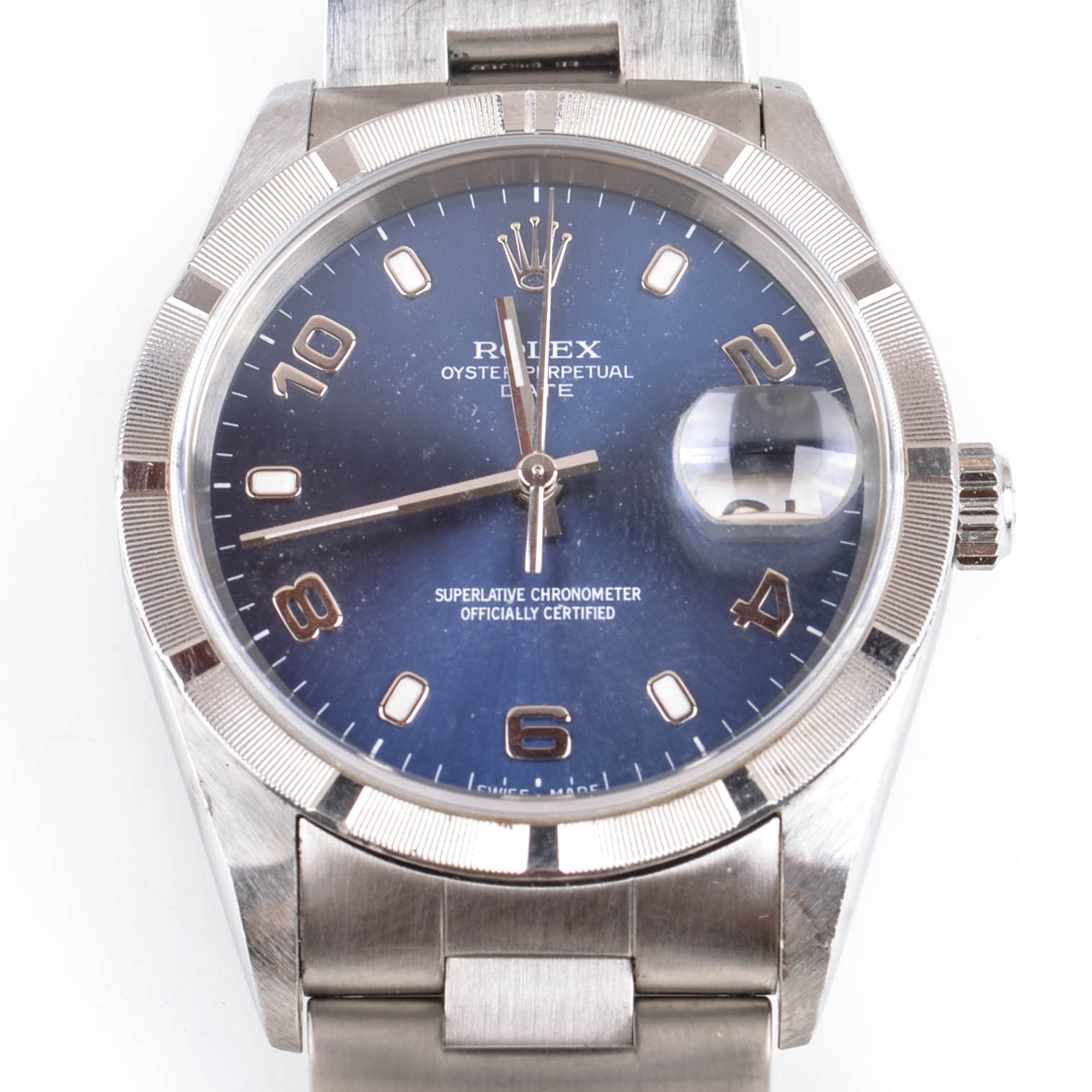 Men's Rolex Oyster Perpetual Date Stainless Steel Watch