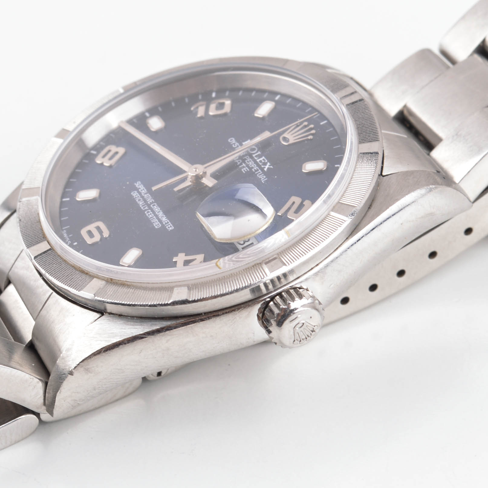 Men's Rolex Oyster Perpetual Date Stainless Steel Watch