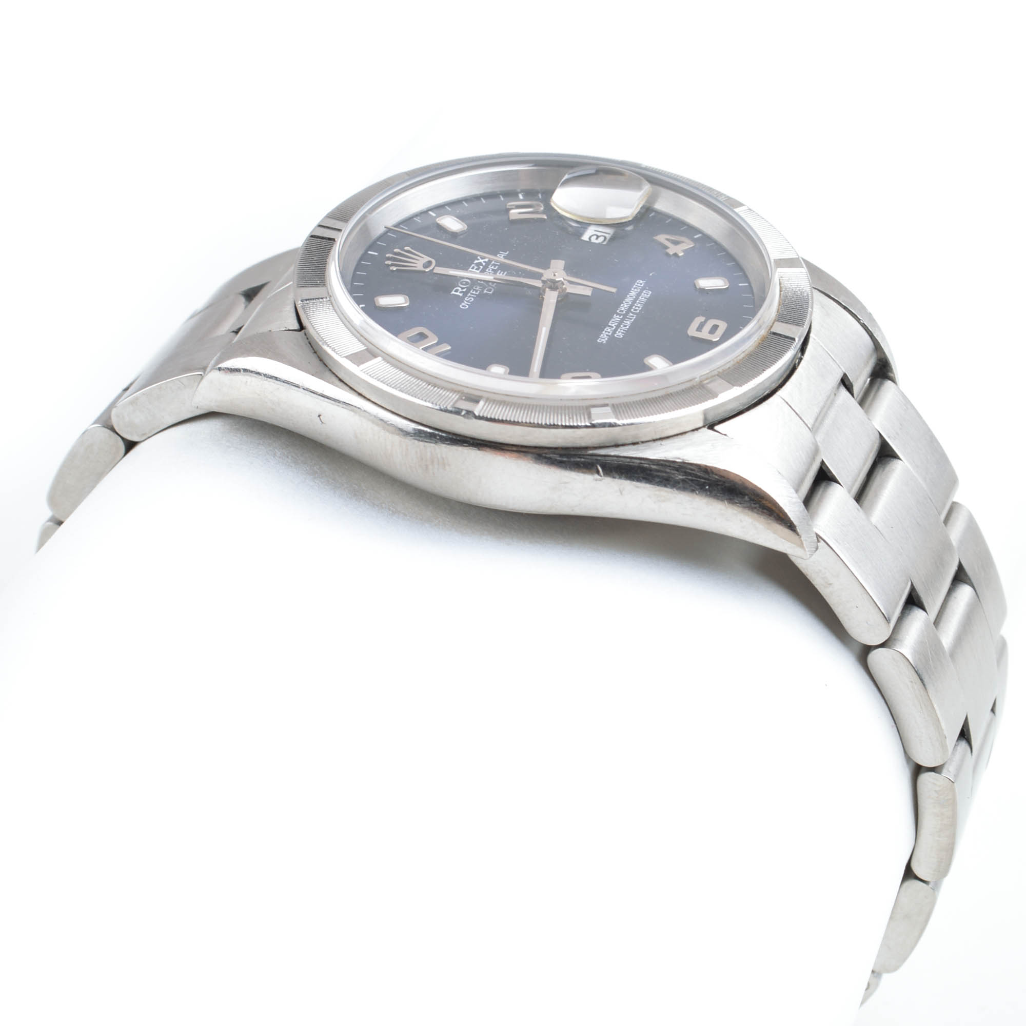 Men's Rolex Oyster Perpetual Date Stainless Steel Watch