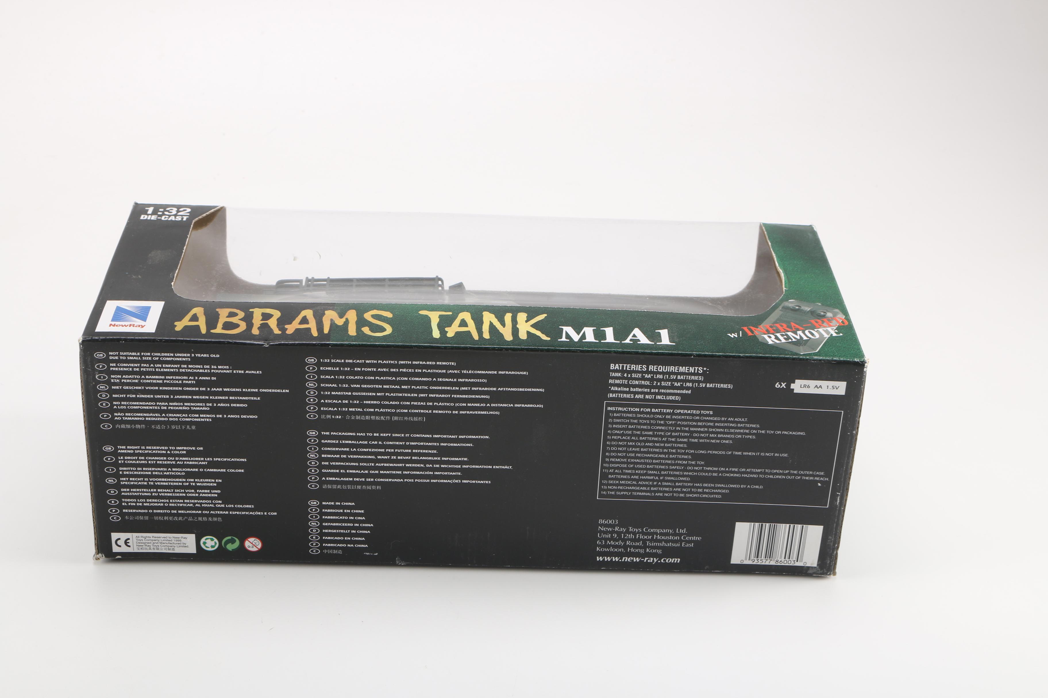 NewRay 1:32 Model Remote Control M1A1 Abrams Tank