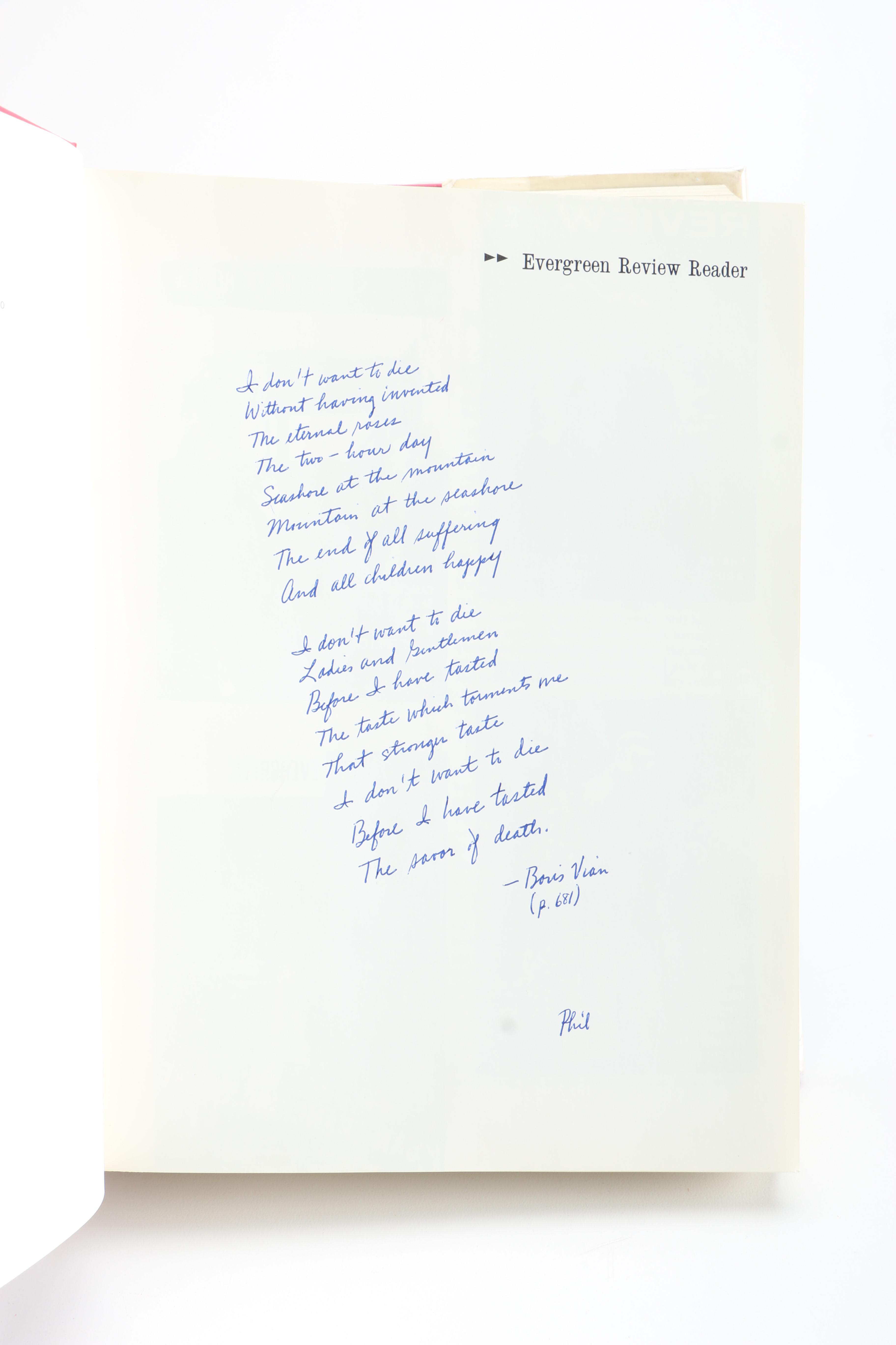 Ten-Year Anthology of "Evergreen Review Reader"