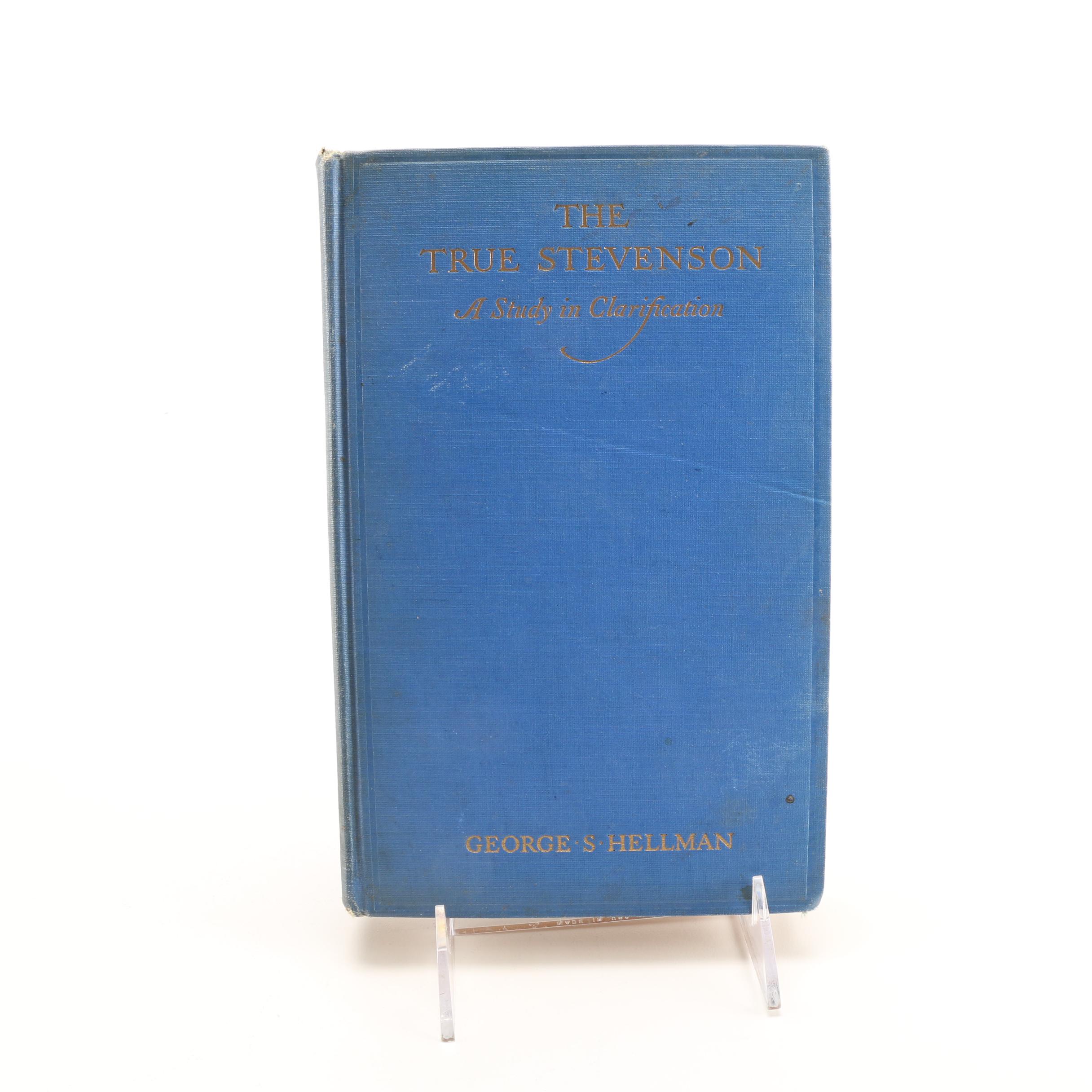 1925 "The True Stevenson: A Study in Clarification" by George S. Hellman