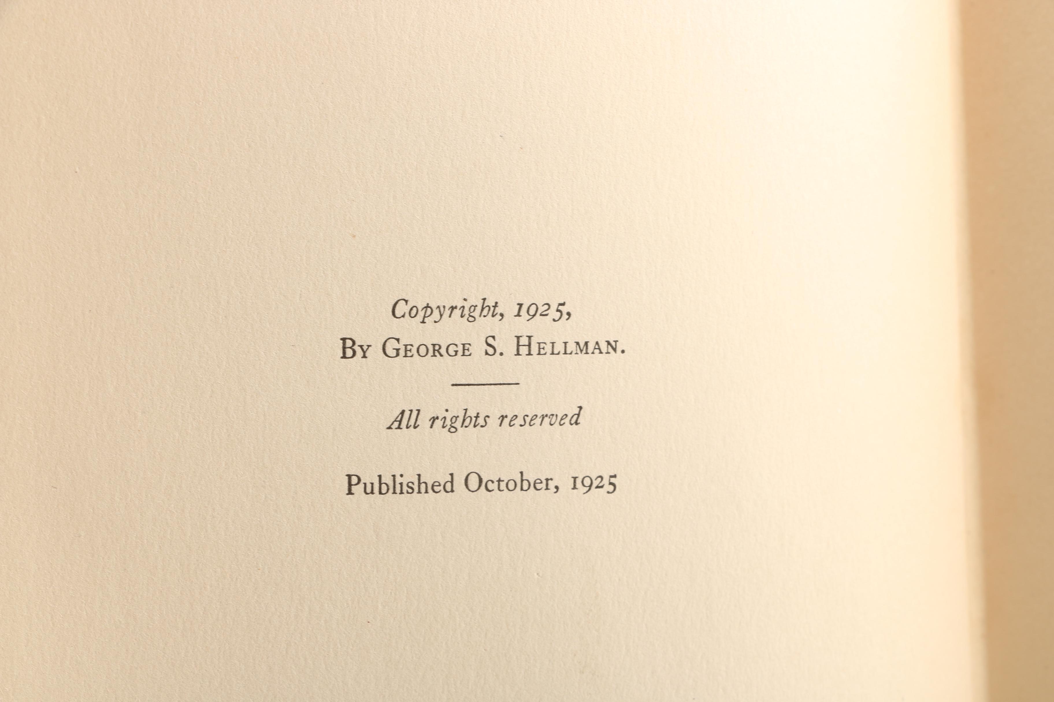 1925 "The True Stevenson: A Study in Clarification" by George S. Hellman