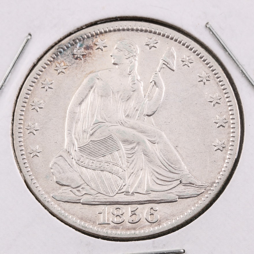 1856 O Seated Liberty Silver Half Dollar