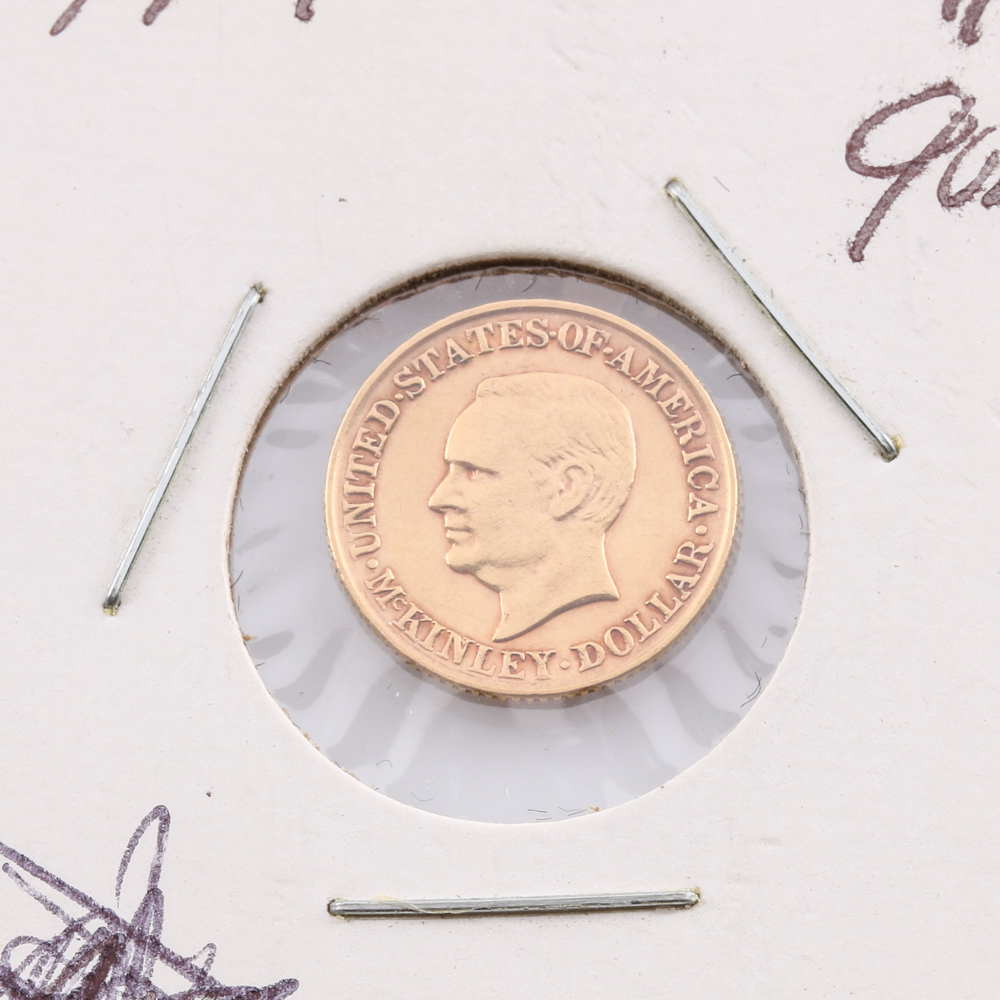 Rare 1917 $1 McKinley Commemorative Gold Coin