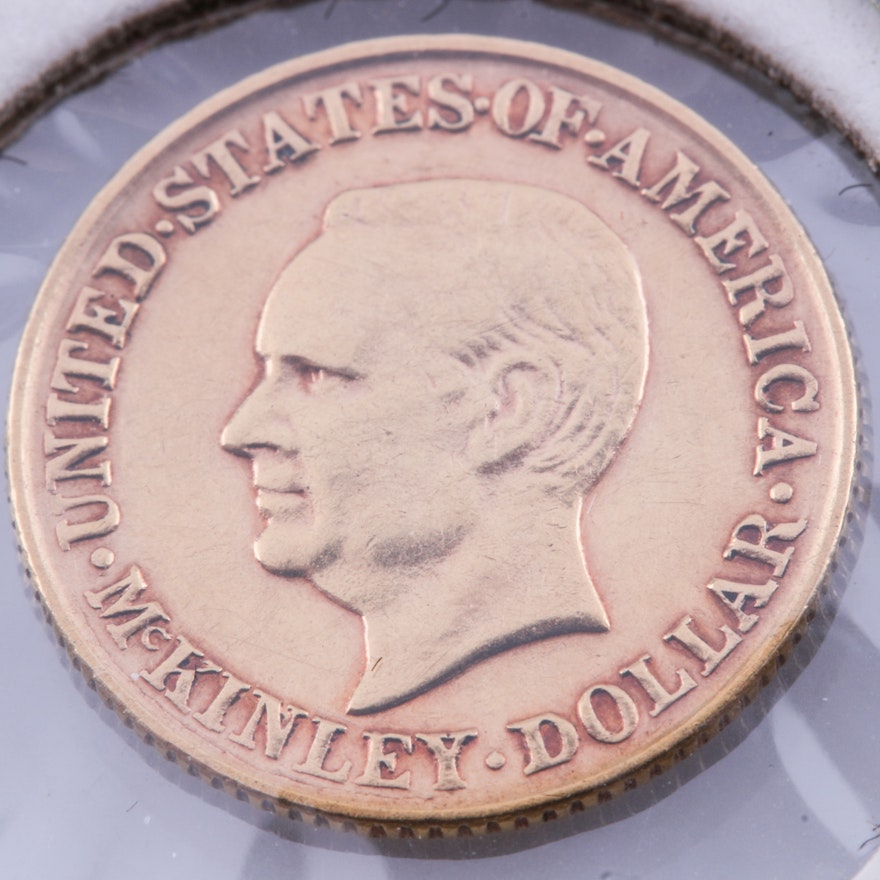 Rare 1917 $1 McKinley Commemorative Gold Coin