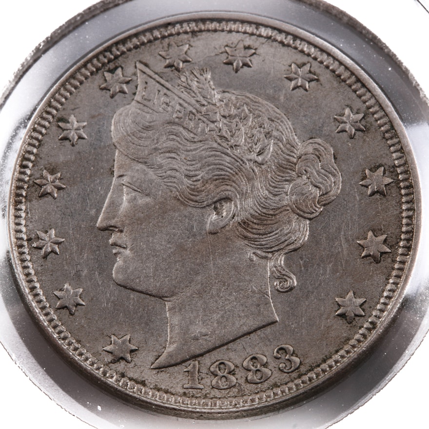 1883 Liberty Head "V" Nickel w/o Cents