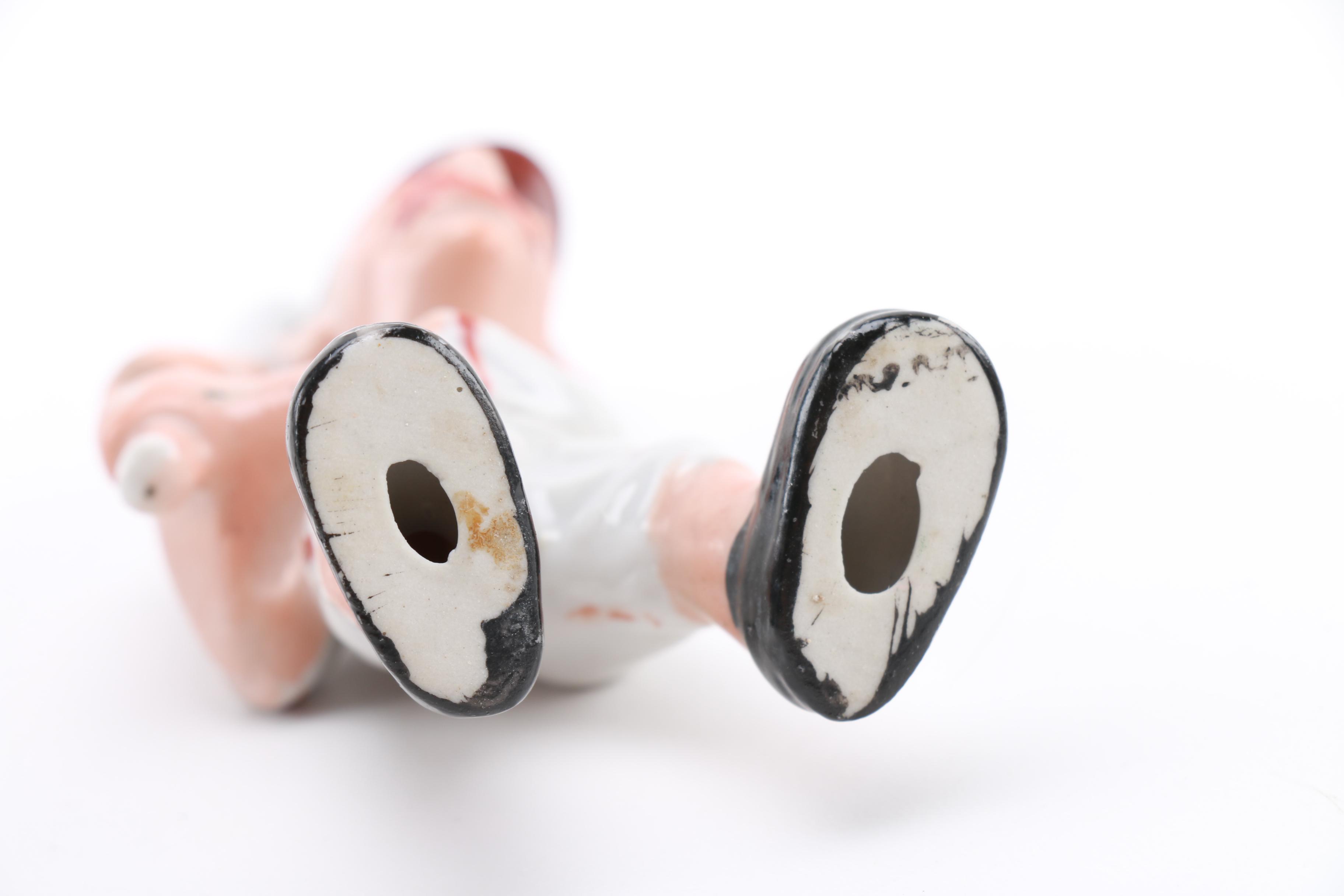 Japanese Ceramic Baseball Player Figurines