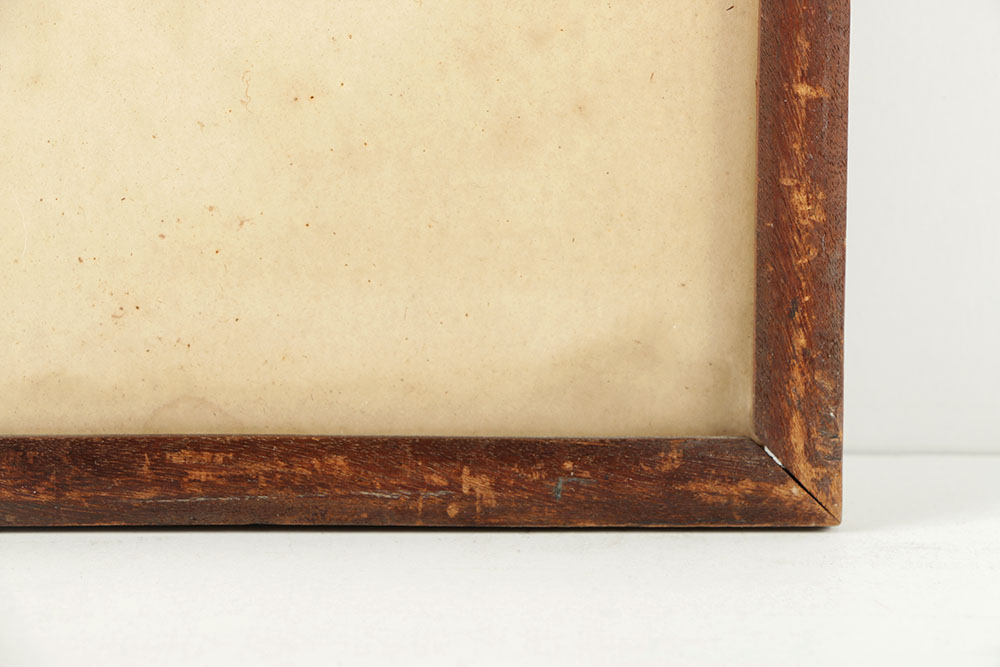 Josef Presser Mixed Media Drawing on Paper Portrait of Man