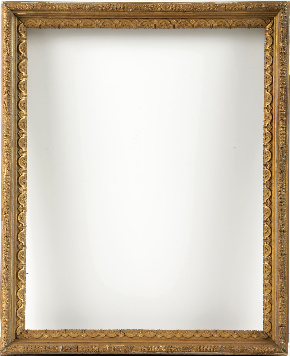19th-Century Gilt and Gesso Italian Style Frame