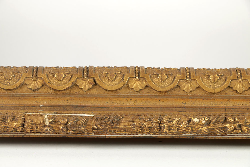 19th-Century Gilt and Gesso Italian Style Frame