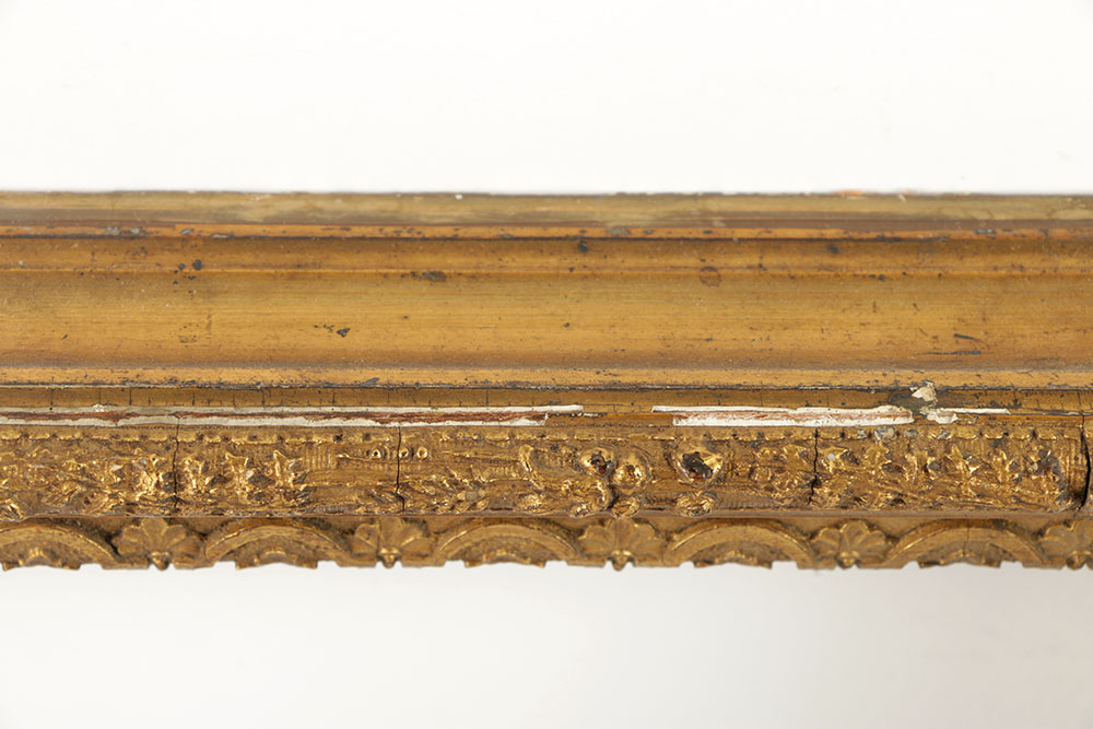 19th-Century Gilt and Gesso Italian Style Frame