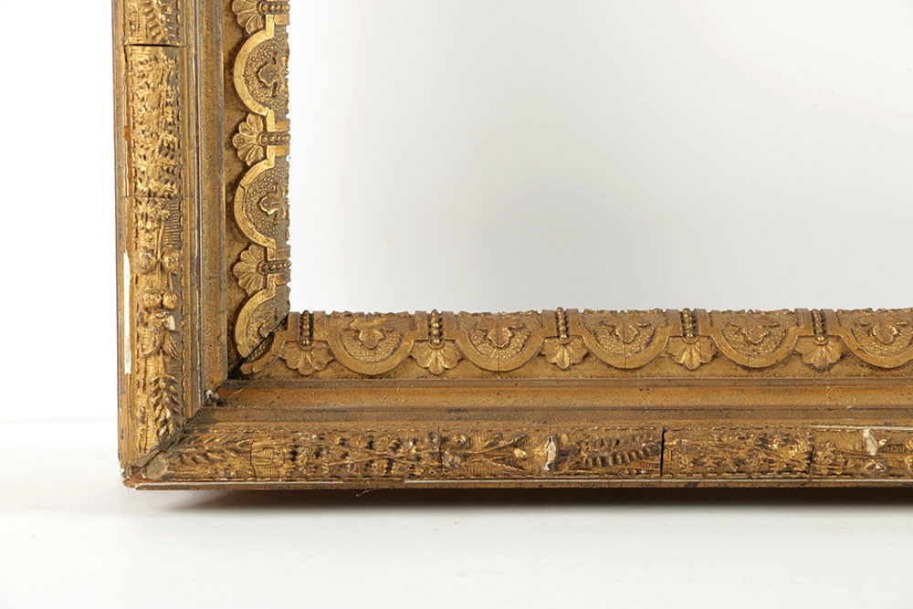19th-Century Gilt and Gesso Italian Style Frame