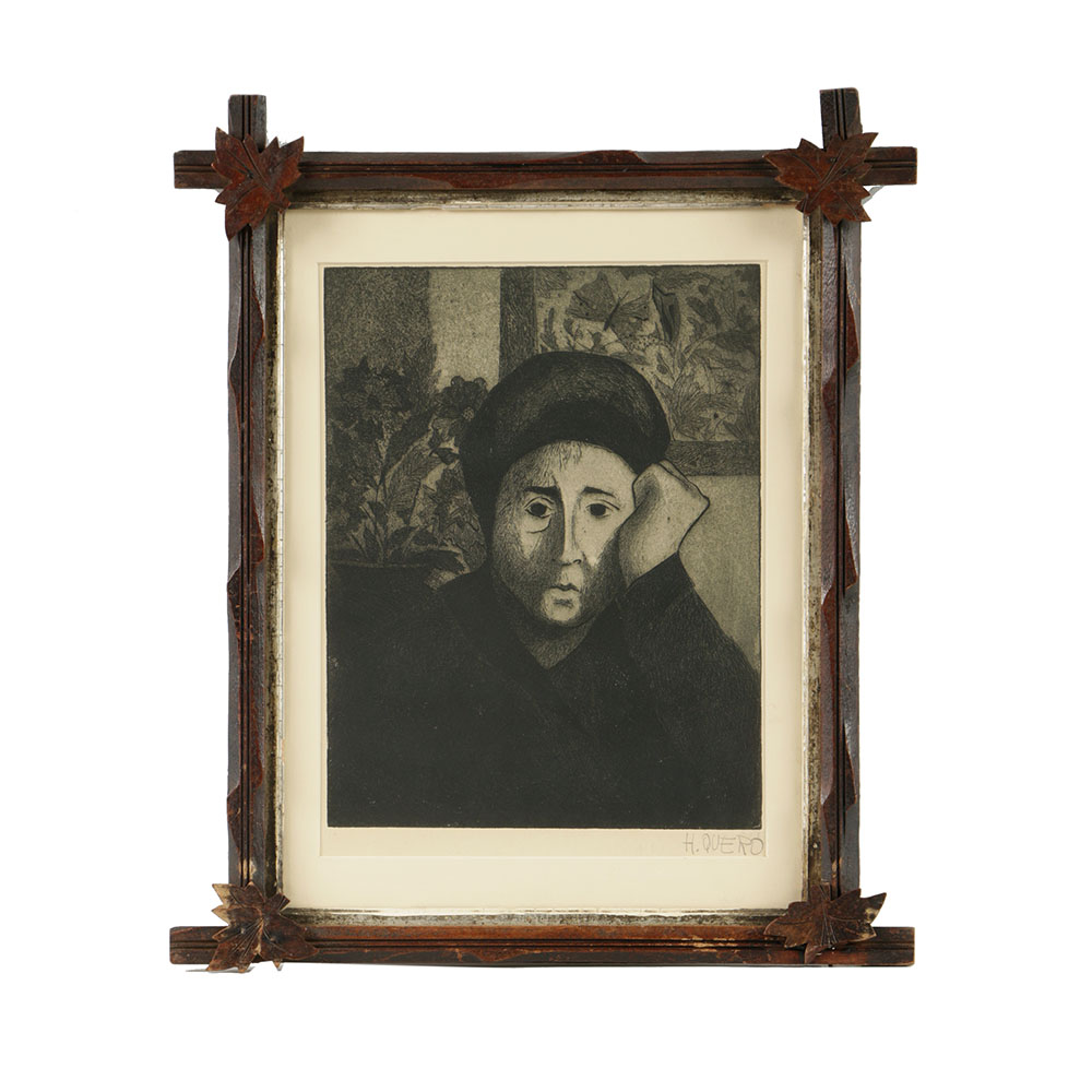 José Hernandez Quero Etching with Aquatint on Paper "Untitled"