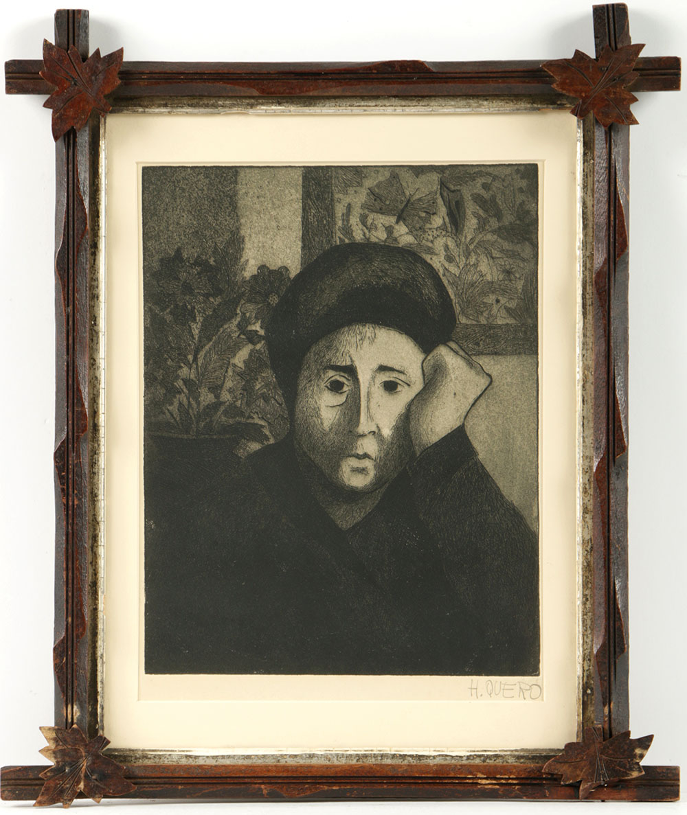 José Hernandez Quero Etching with Aquatint on Paper "Untitled"