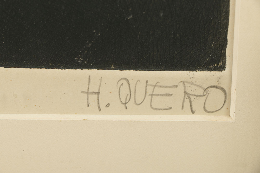 José Hernandez Quero Etching with Aquatint on Paper "Untitled"
