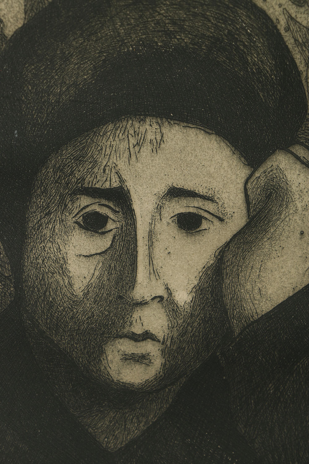 José Hernandez Quero Etching with Aquatint on Paper "Untitled"