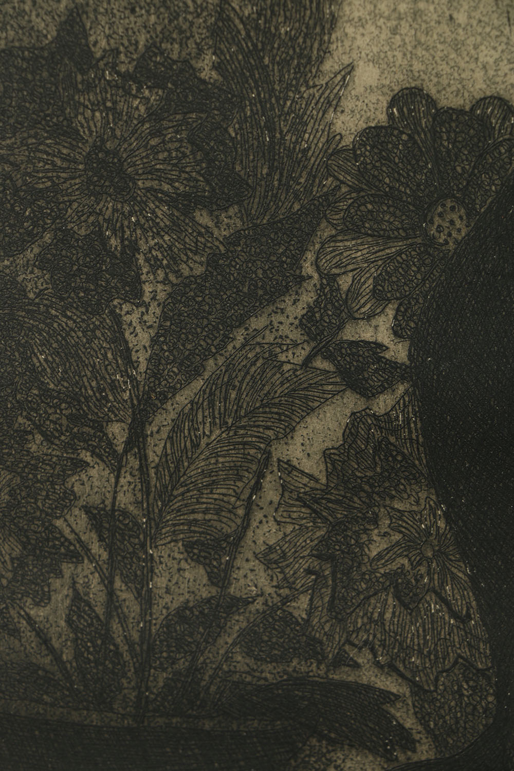 José Hernandez Quero Etching with Aquatint on Paper "Untitled"