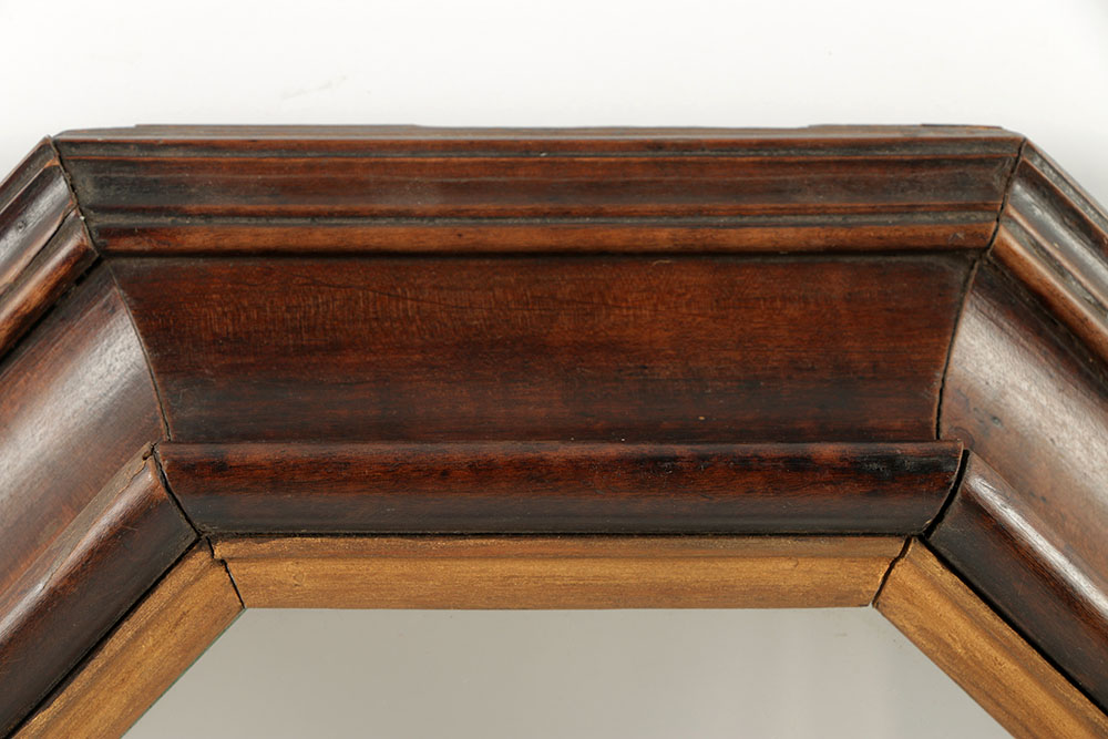 19th-Century German Wooden Octagon Frame