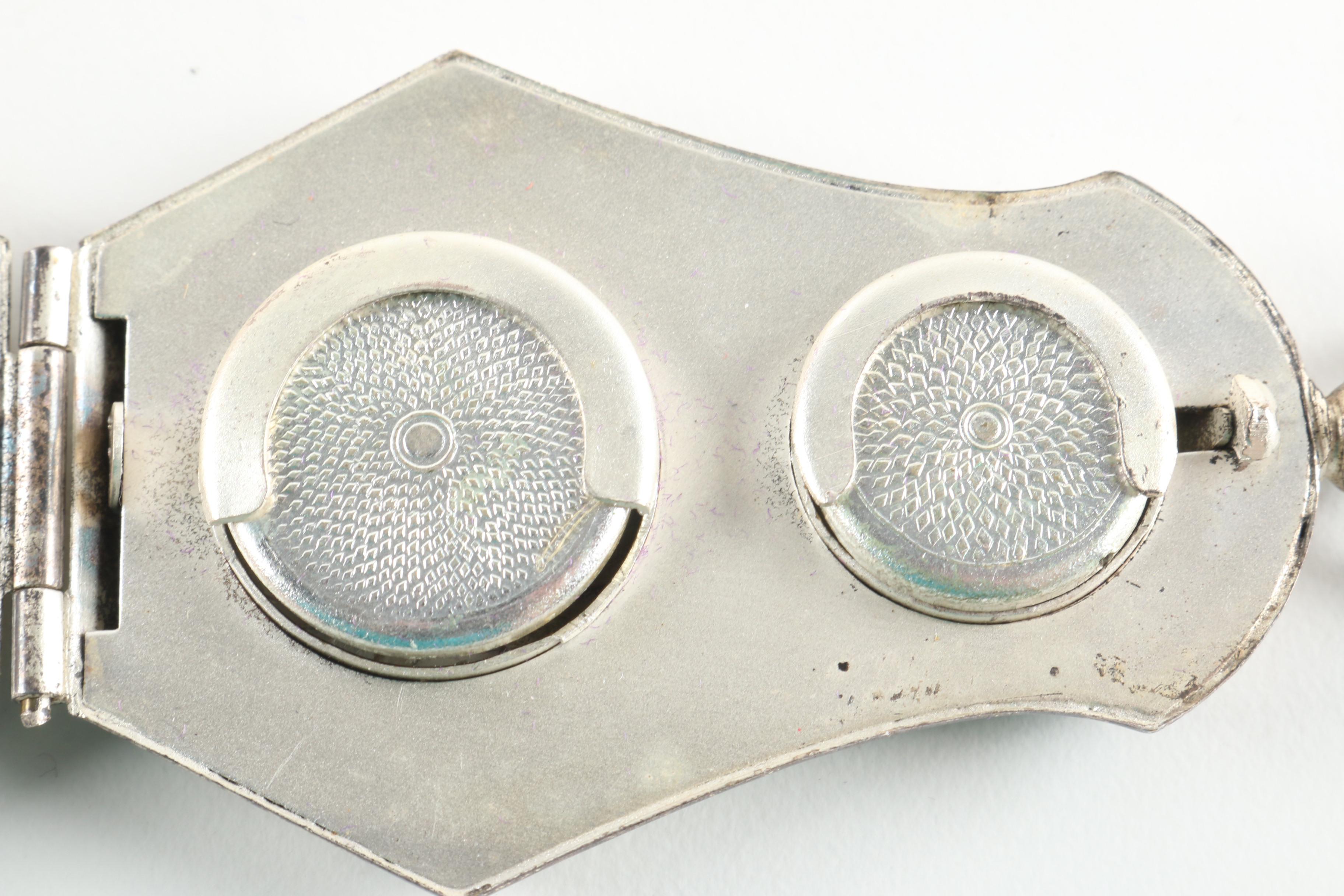 Floral Coin Locket Pendant