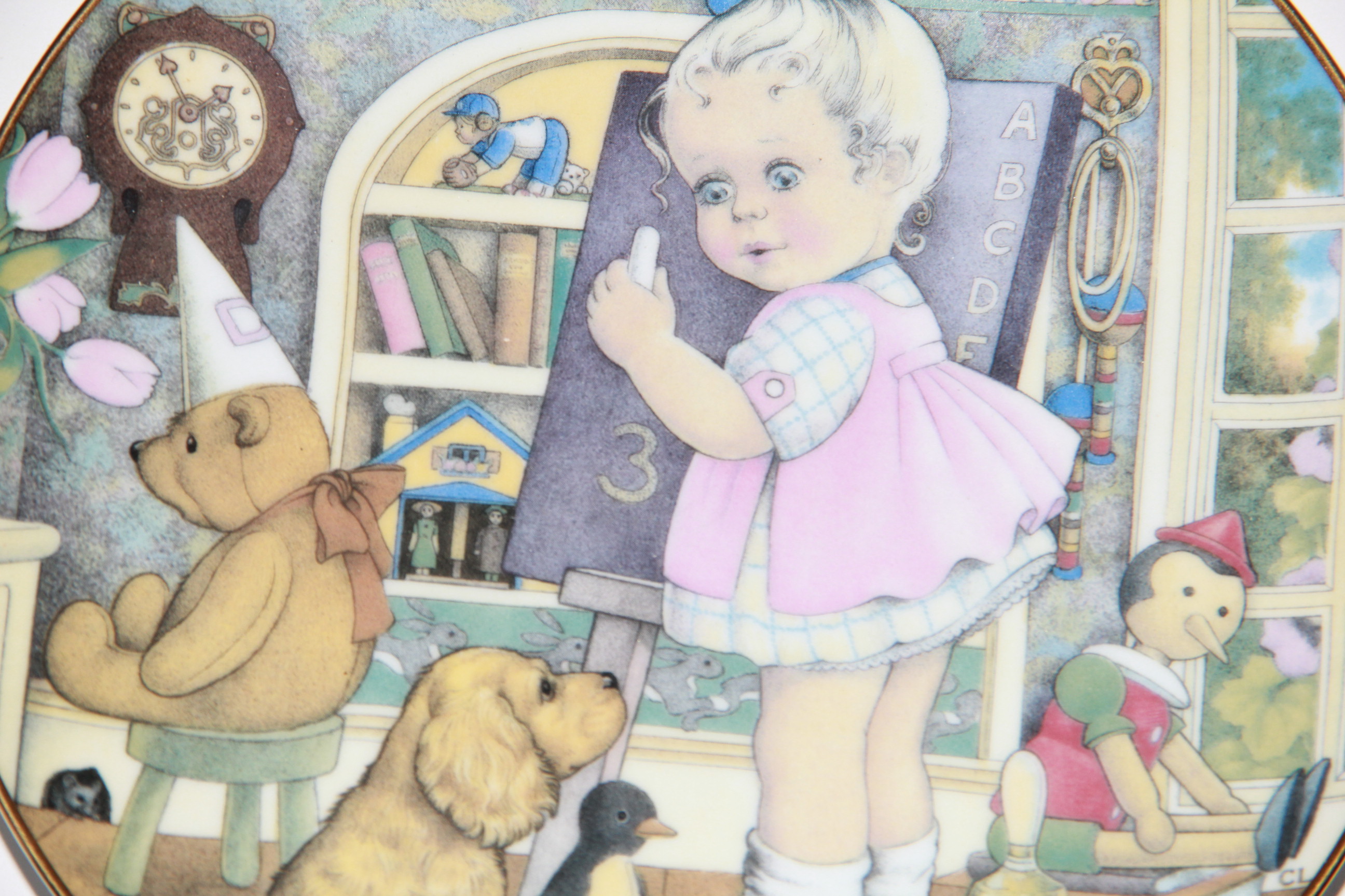 Trio of Carol Lawson Decorative Plates