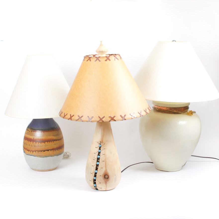 Collection of Southwestern Style Lamps