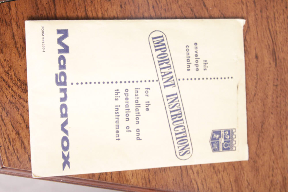 Vintage Magnavox Radio and Record Player Cabinet