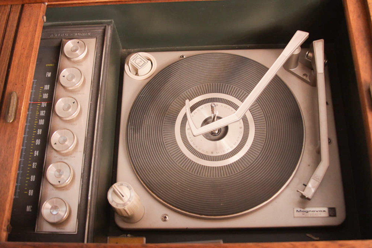 Vintage Magnavox Radio and Record Player Cabinet