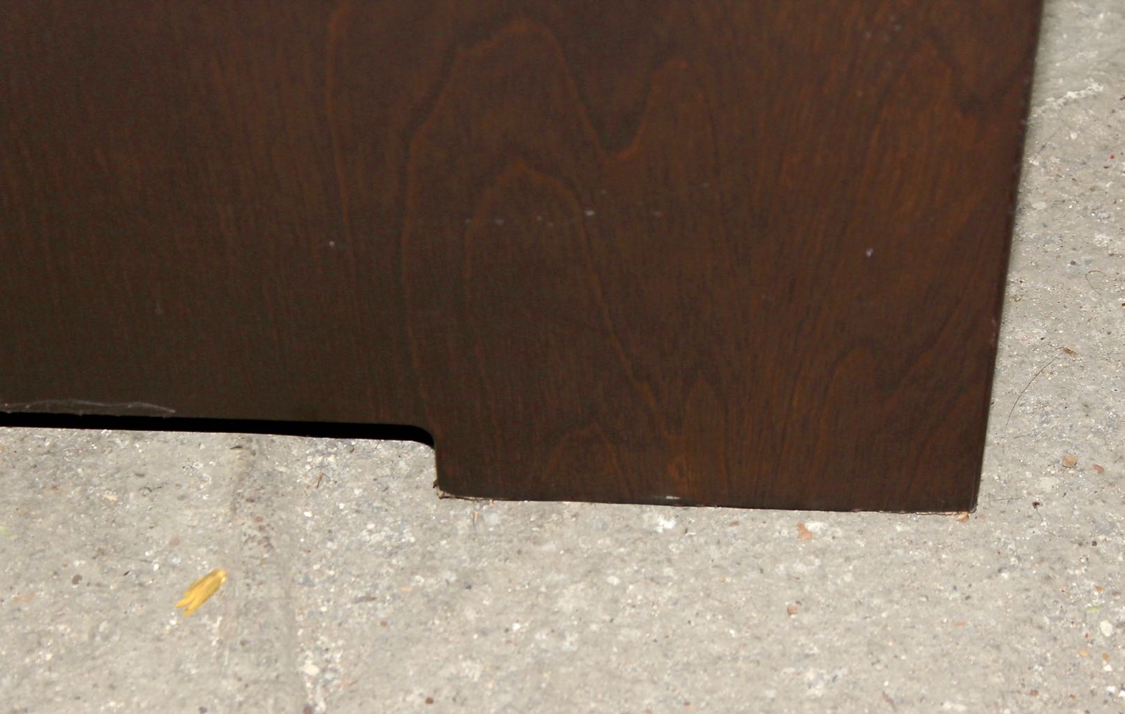 Contemporary Wood Veneer U-Shape Accent Table