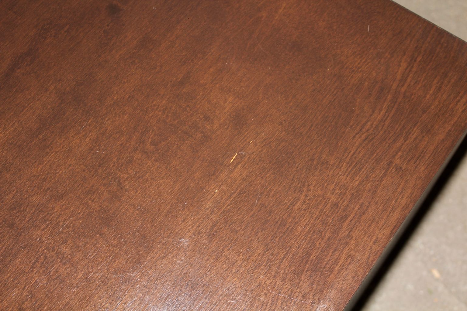 Contemporary Wood Veneer U-Shape Accent Table