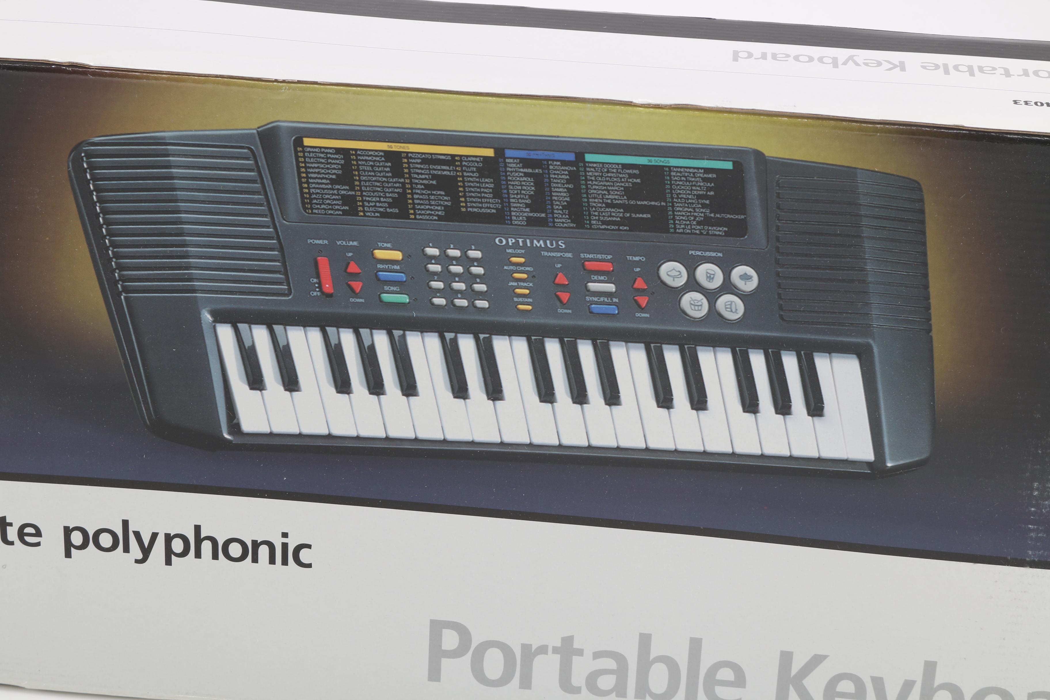 Optimus Eight-Note Polyphonic Portable Keyboard