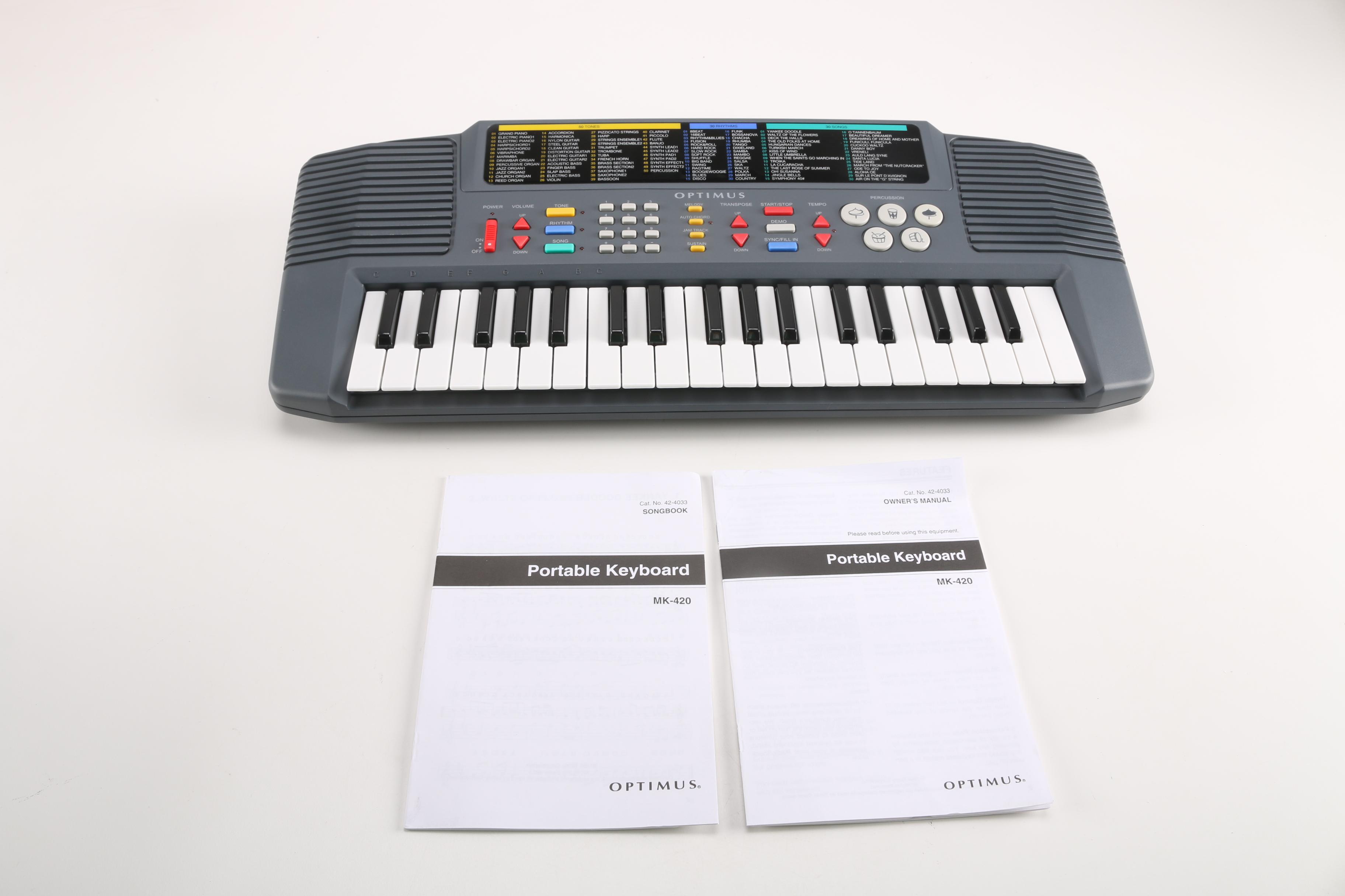 Optimus Eight-Note Polyphonic Portable Keyboard