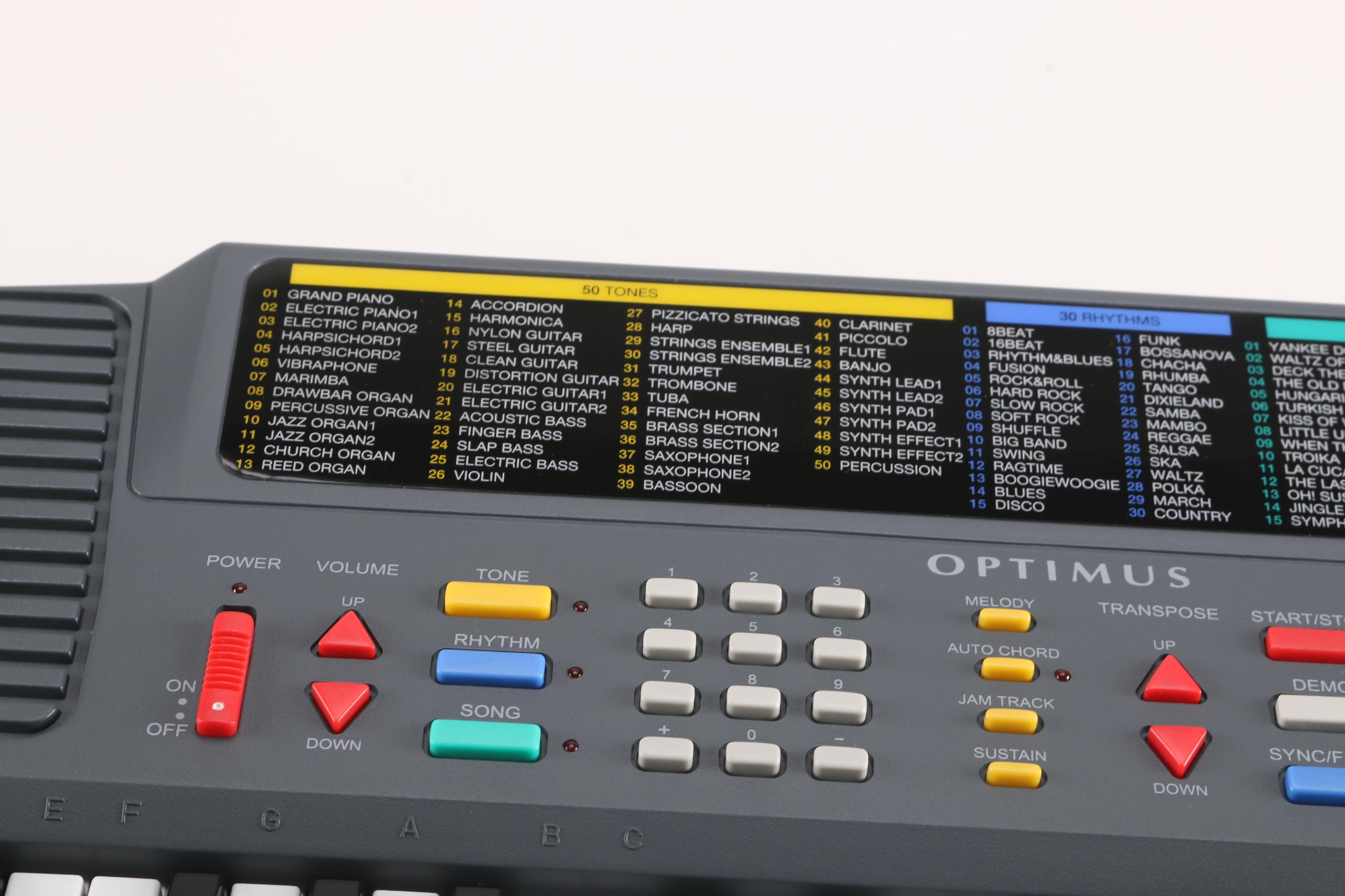 Optimus Eight-Note Polyphonic Portable Keyboard