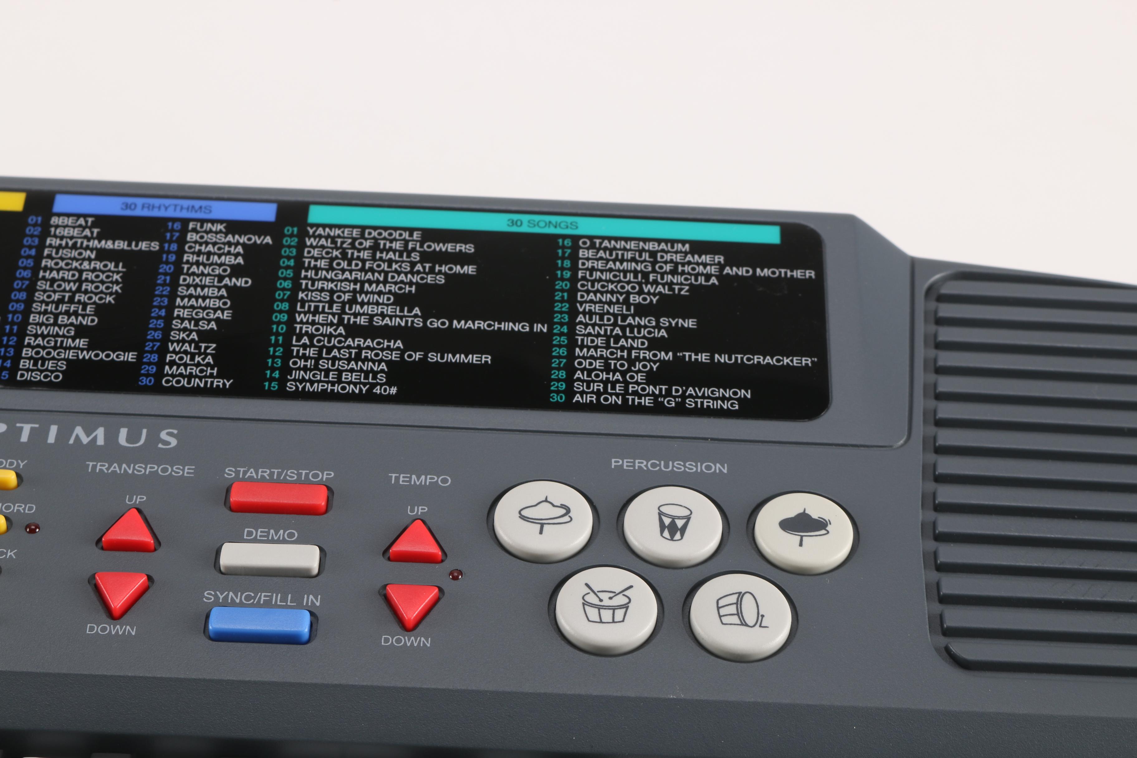 Optimus Eight-Note Polyphonic Portable Keyboard