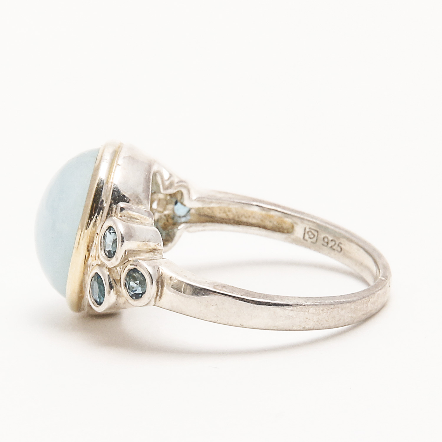 Ring Selection With Sterling, 10K Gold, Aquamarine and Blue Topaz