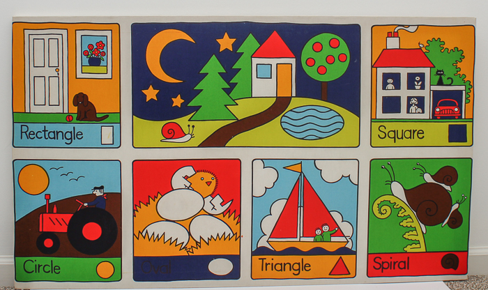 Pair of Vintage Children's Canvases