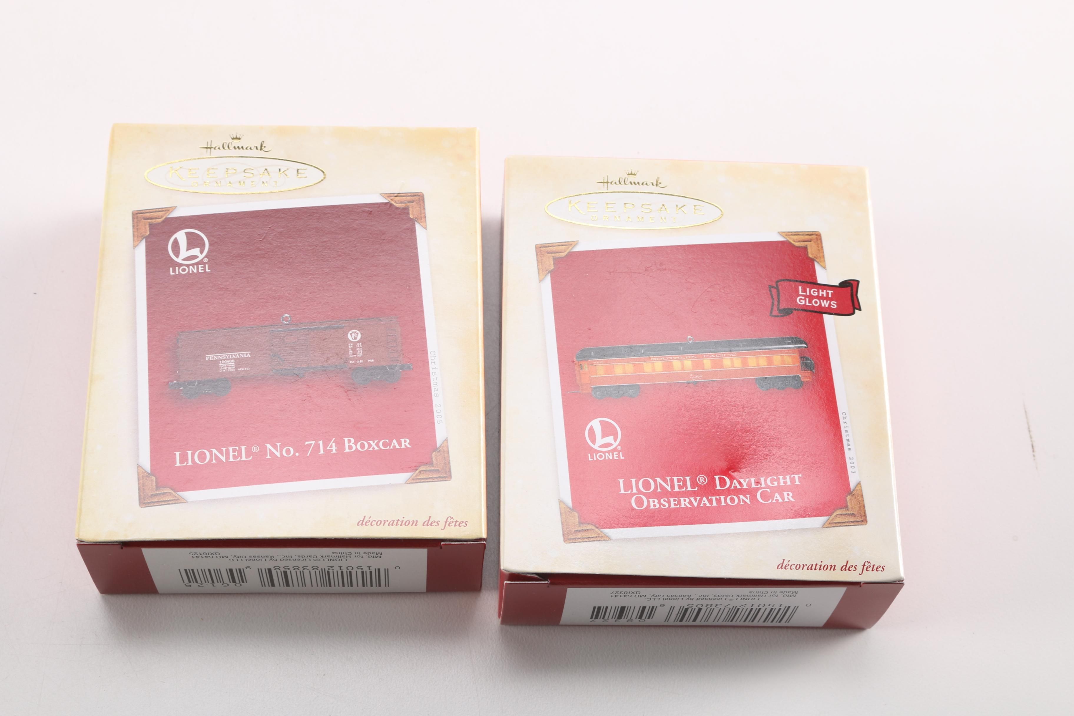 Hallmark Lionel Train Ornaments