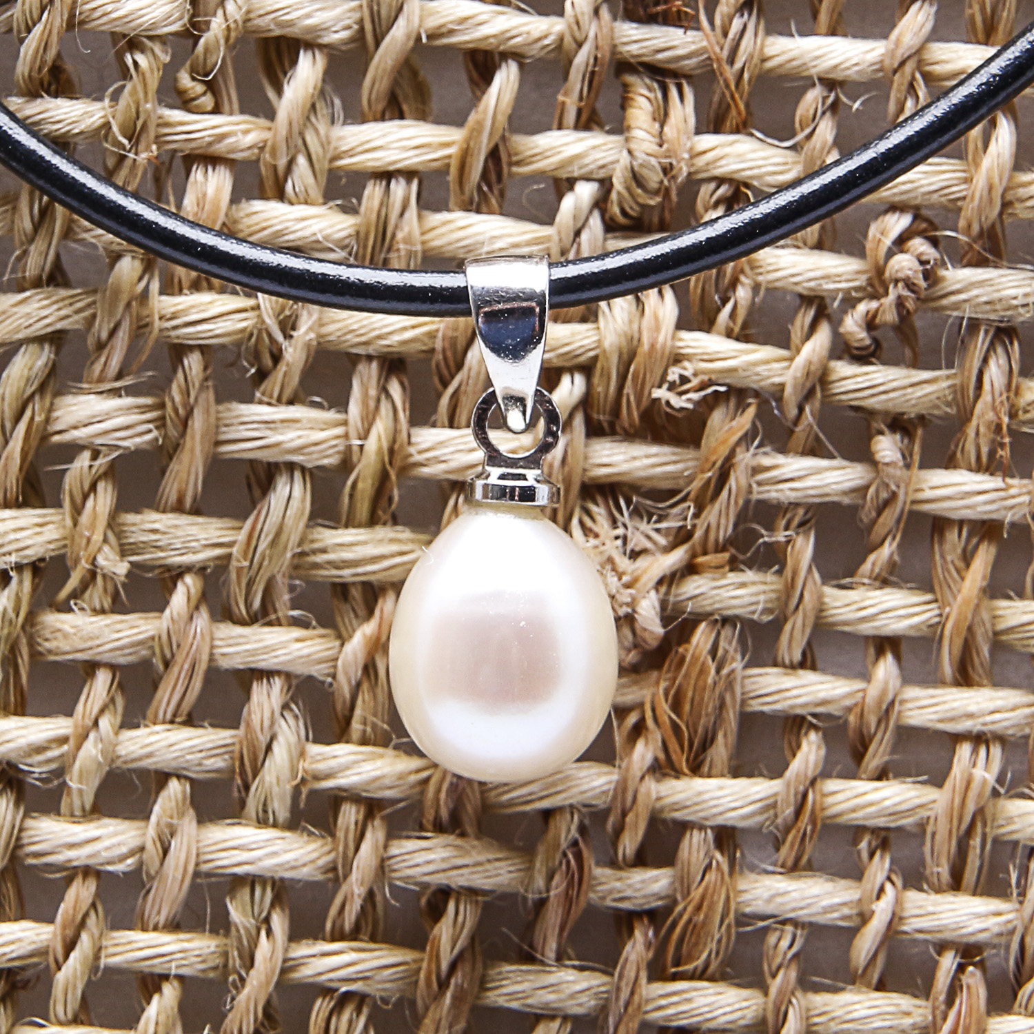 Drop Pearl Necklace Pearl and Topaz Earrings