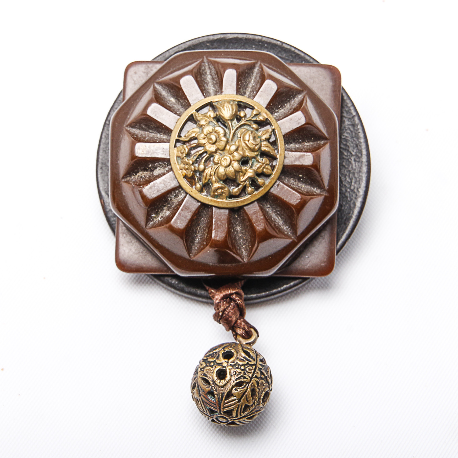 Seed Bead and Bauble Bar Jewelry with Vintage Brooch