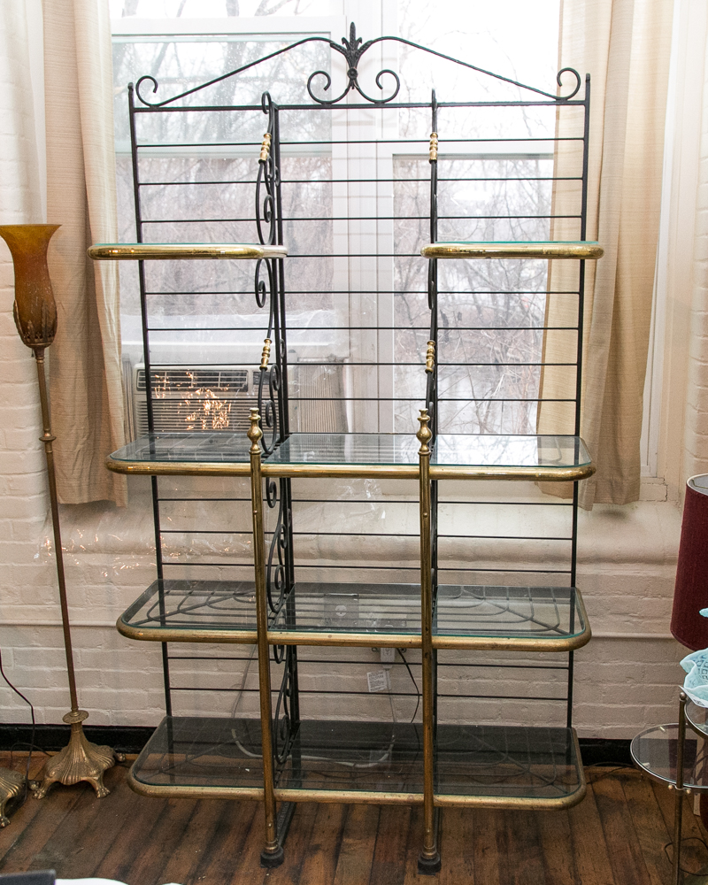 Brass Baker's Rack