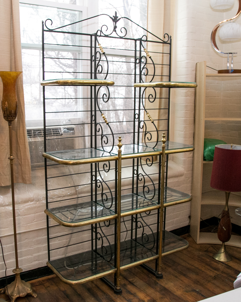 Brass Baker's Rack