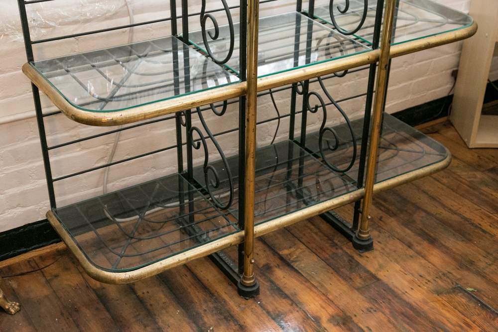 Brass Baker's Rack
