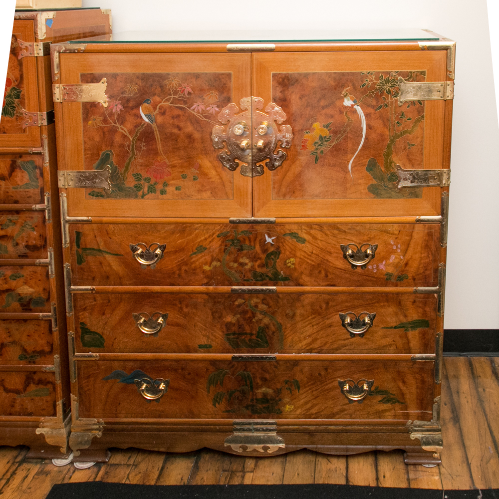 Hand-Painted Chinoiserie Chest